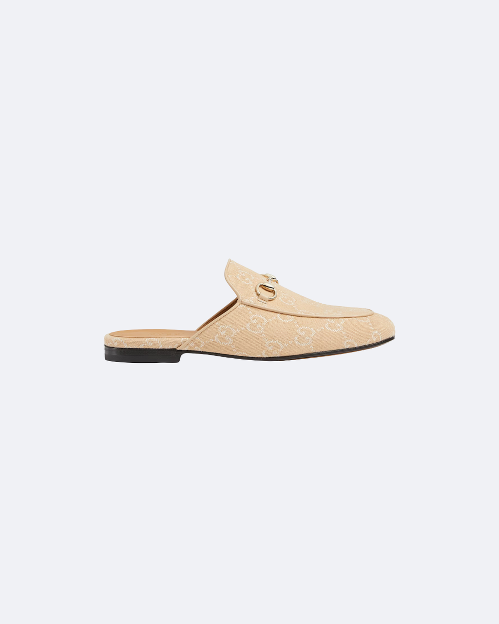 Yellow GG Denim GJ Princetown Slipper