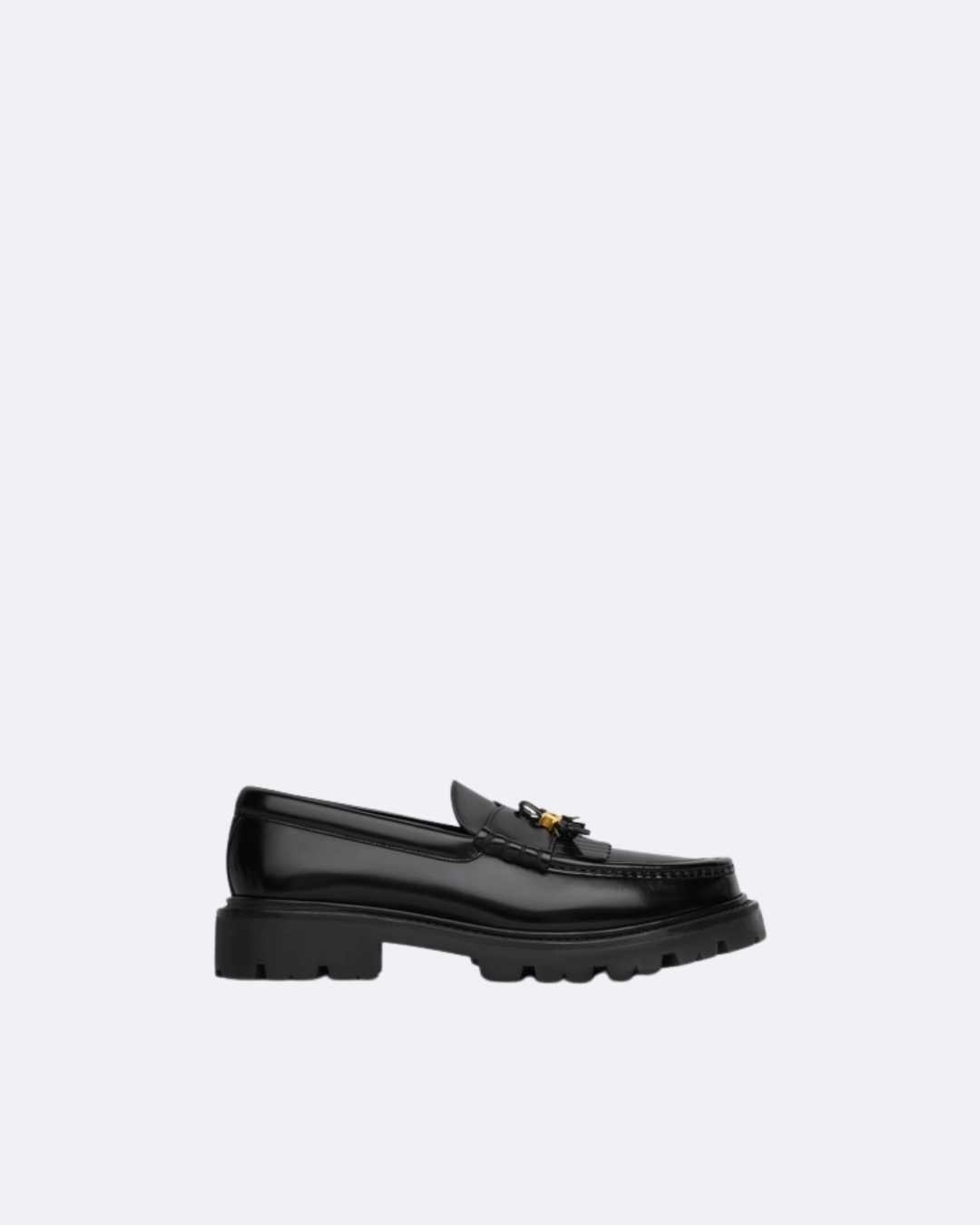 Black CM Loafer With Tassels