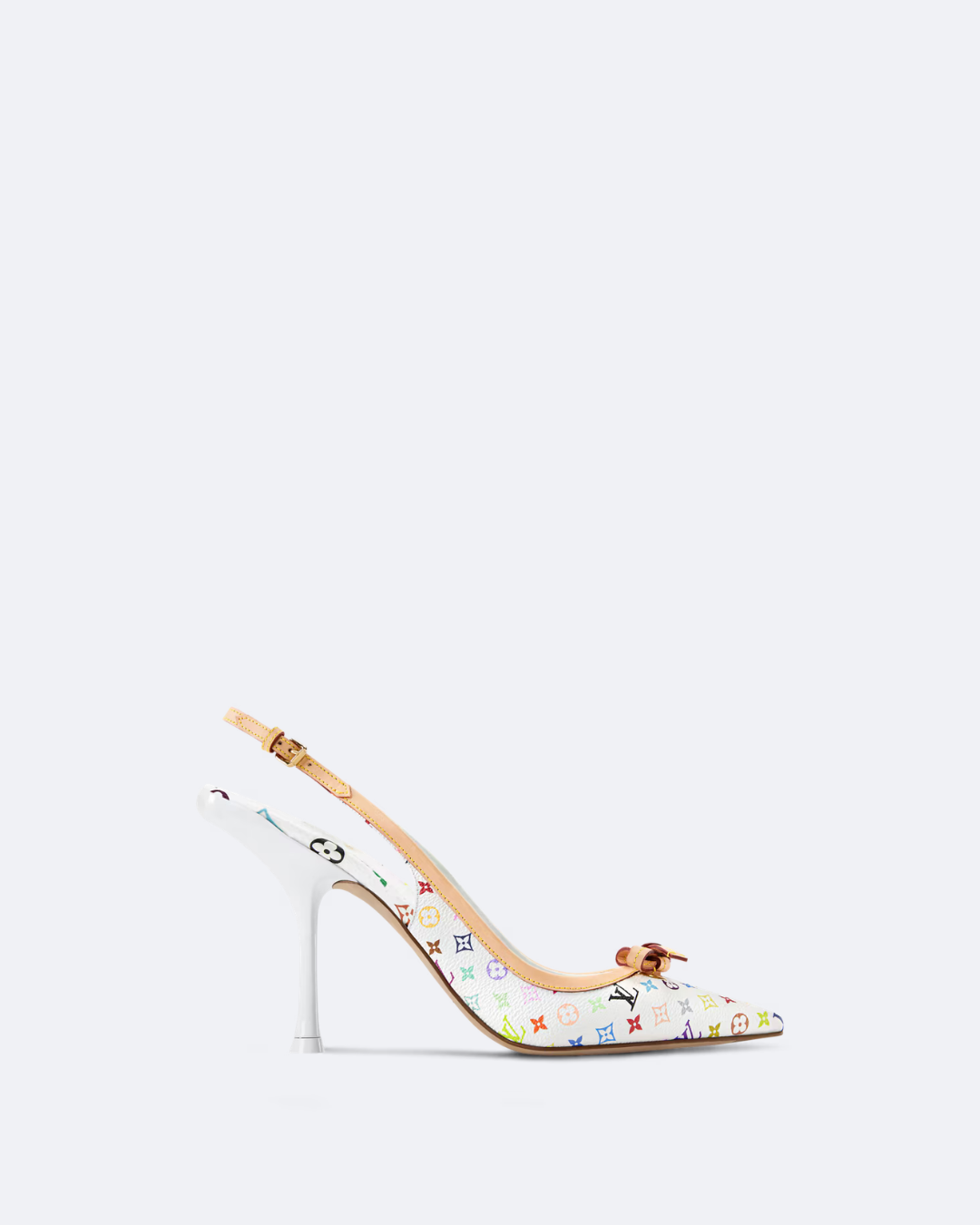 White Slingback Pump