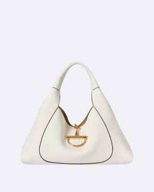 White Softbit Maxi Shoulder Bag