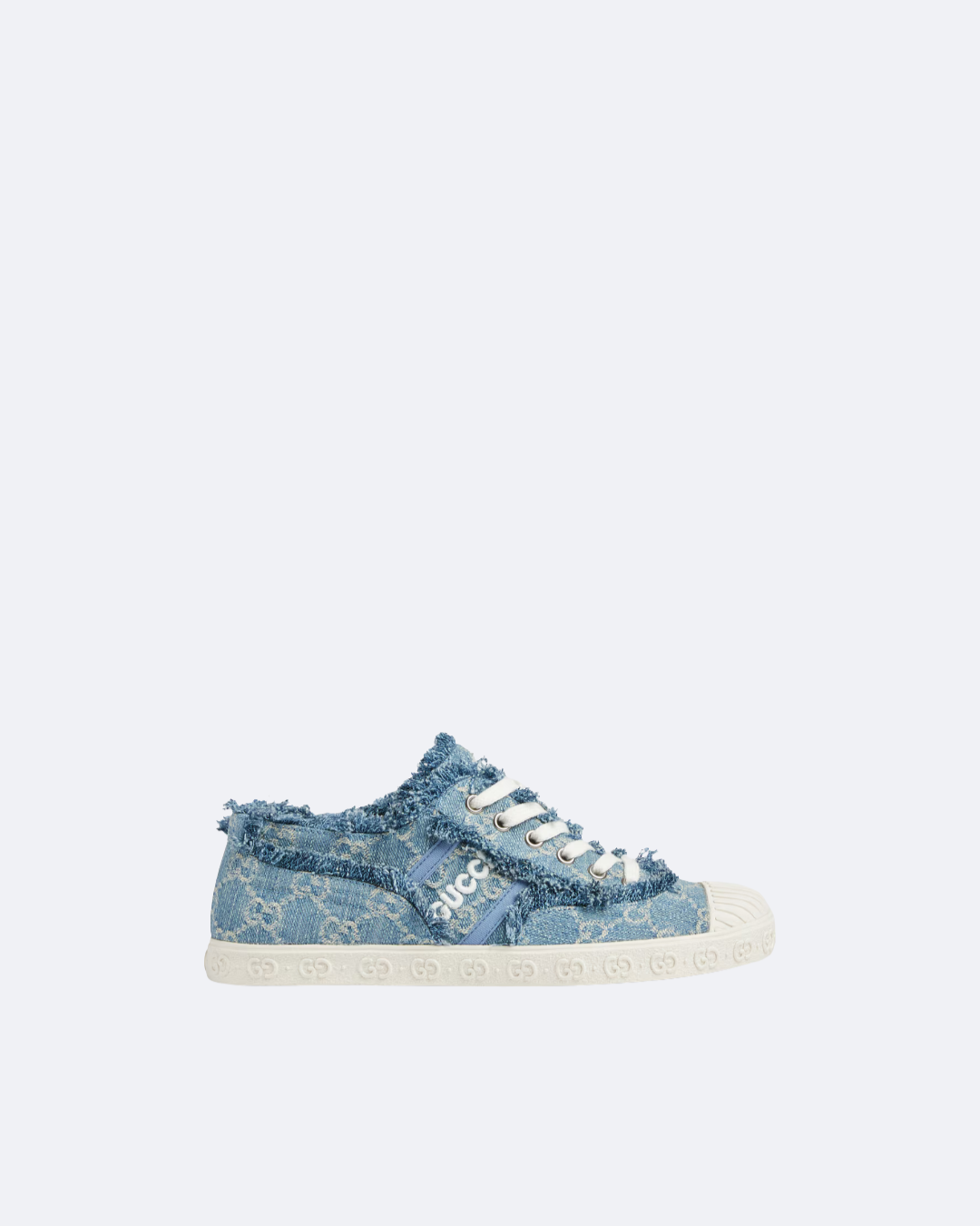 Women's Light Blue GG Denim Sneaker