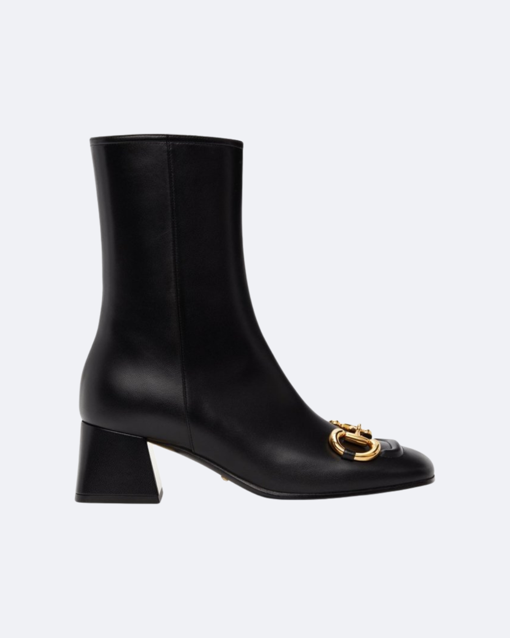 Black GH mid-heel ankle boot