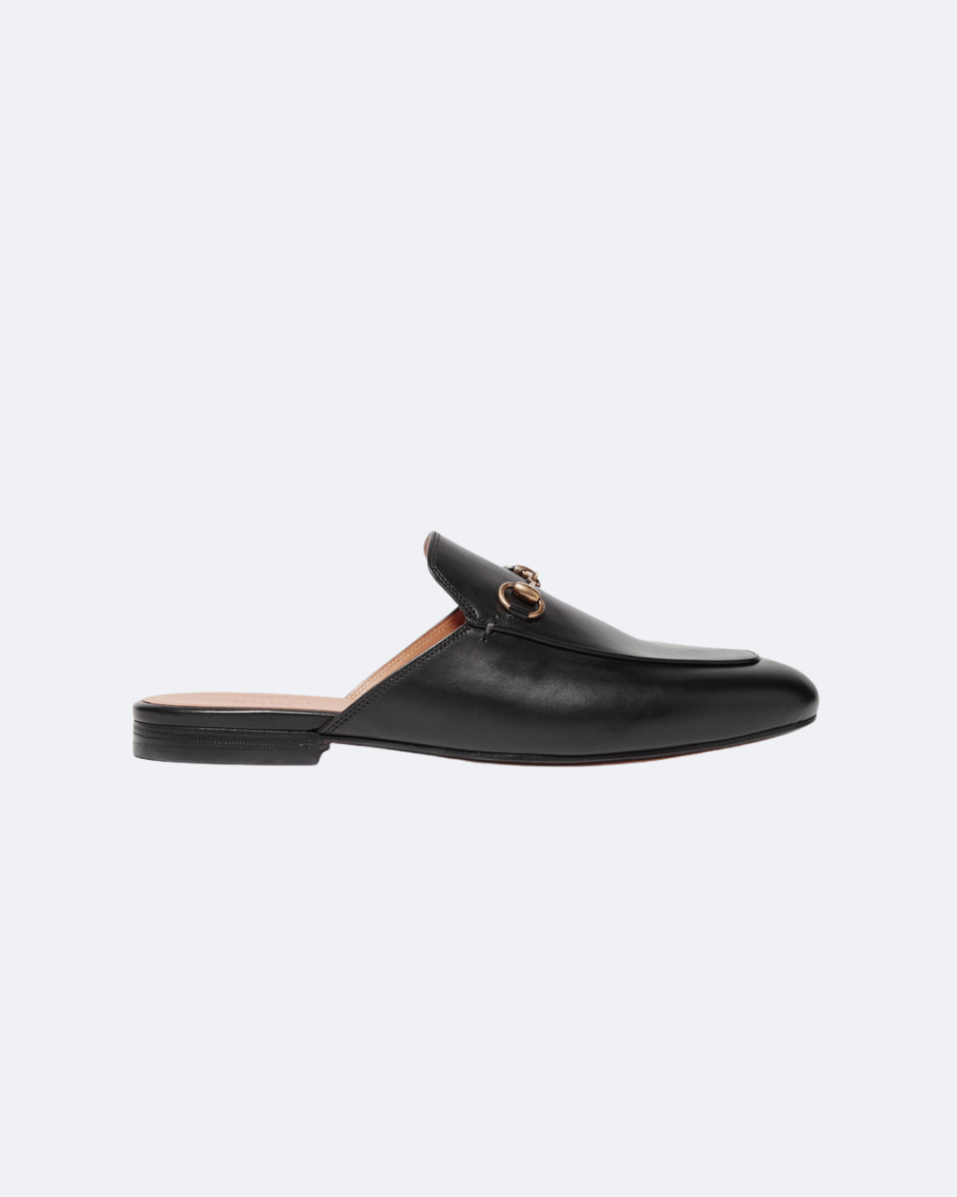 Black GP leather slippers