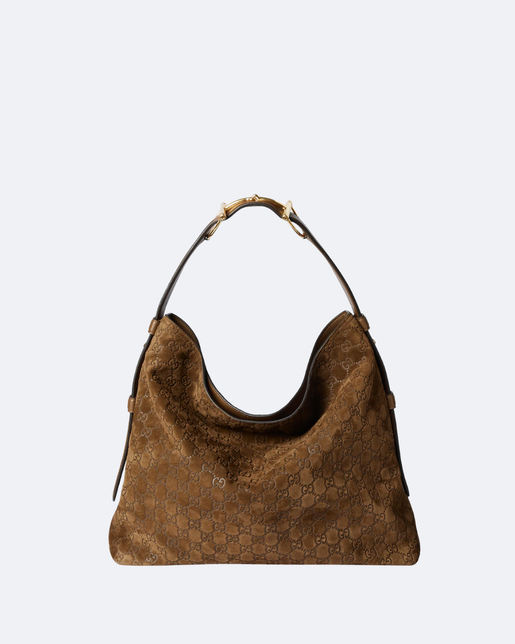 Brown Suede Beatrix Large Tote Bag