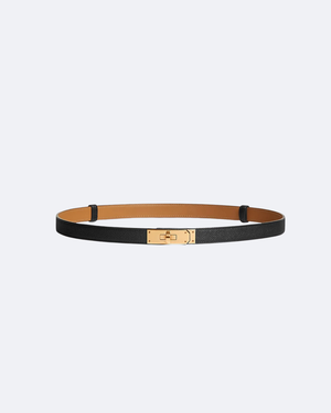 Noir Kelly 18 Belt With Gold Plated
