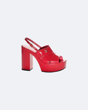 Red C Patent Sandals