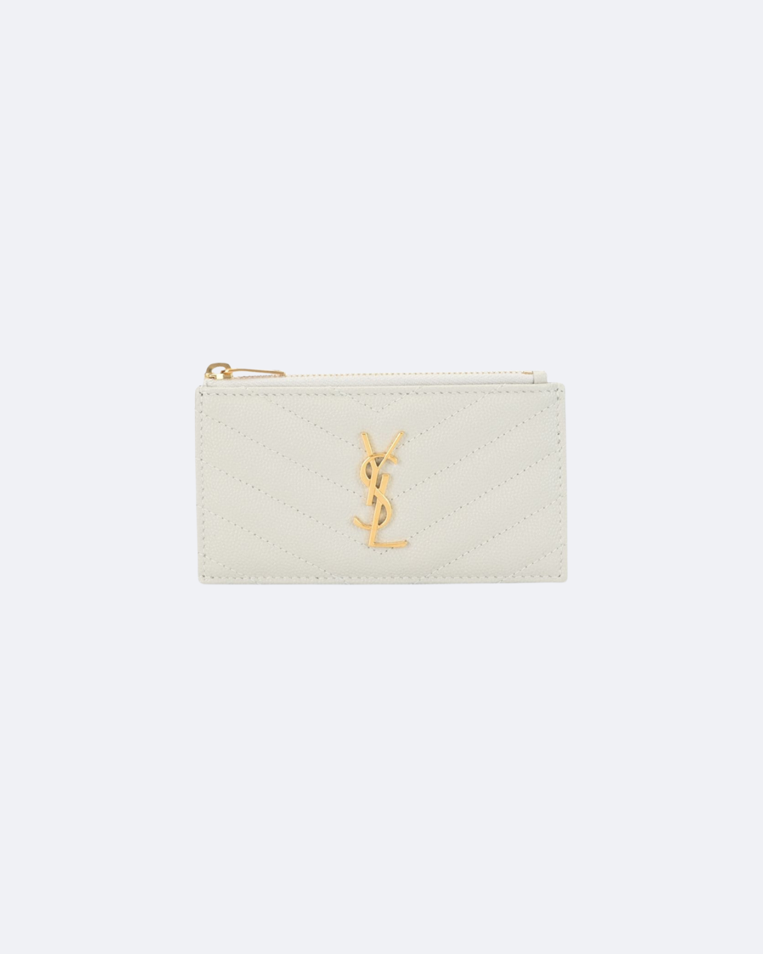 Cream YS Zippered Card Case