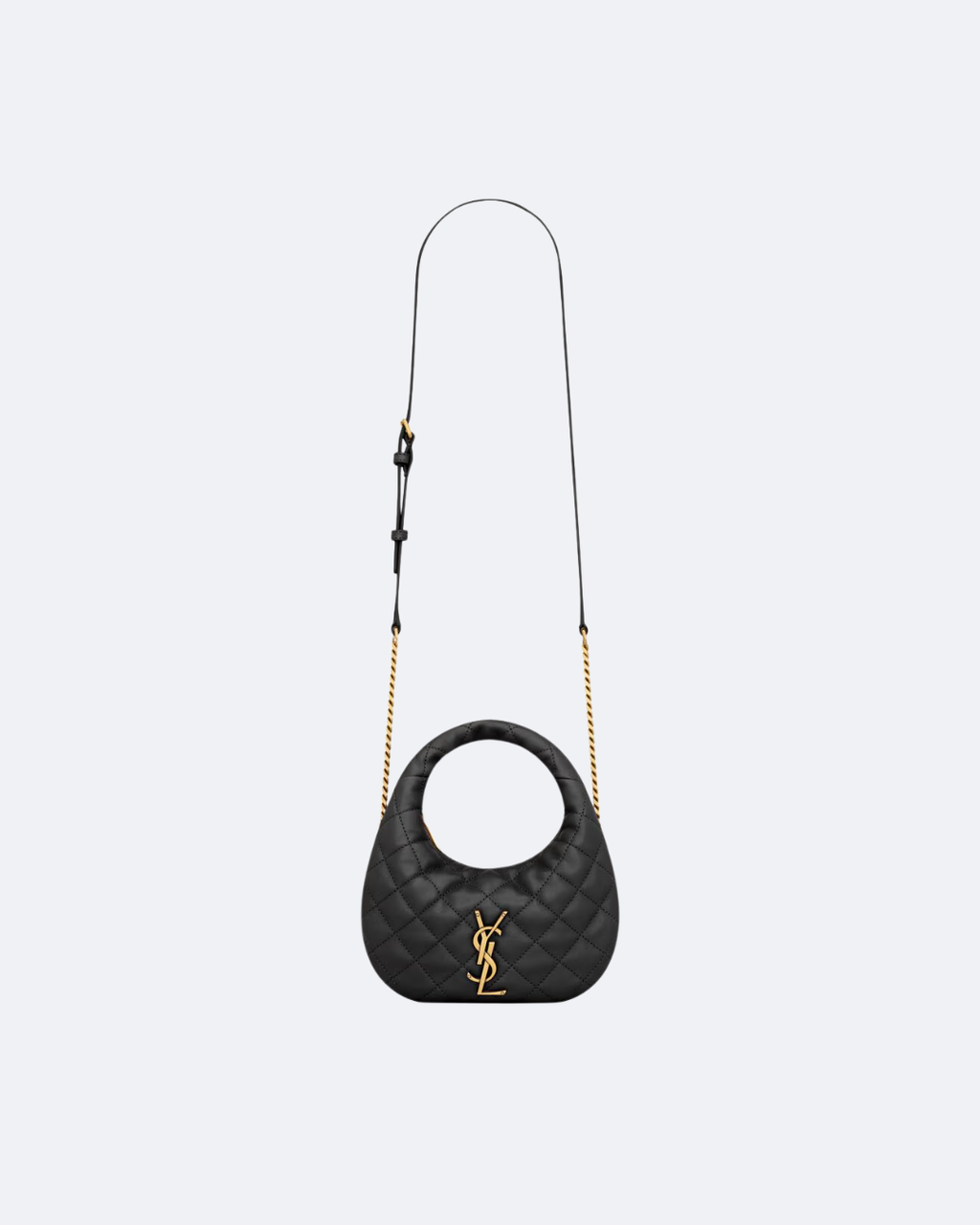 Black Icarino Mini In Quilted Leather