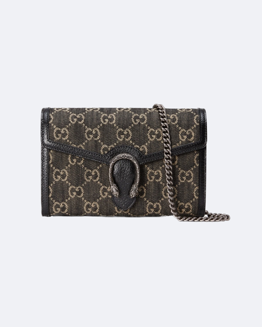 Black DG supreme chain wallet