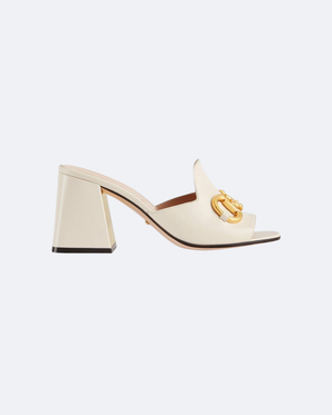 White G slide sandal