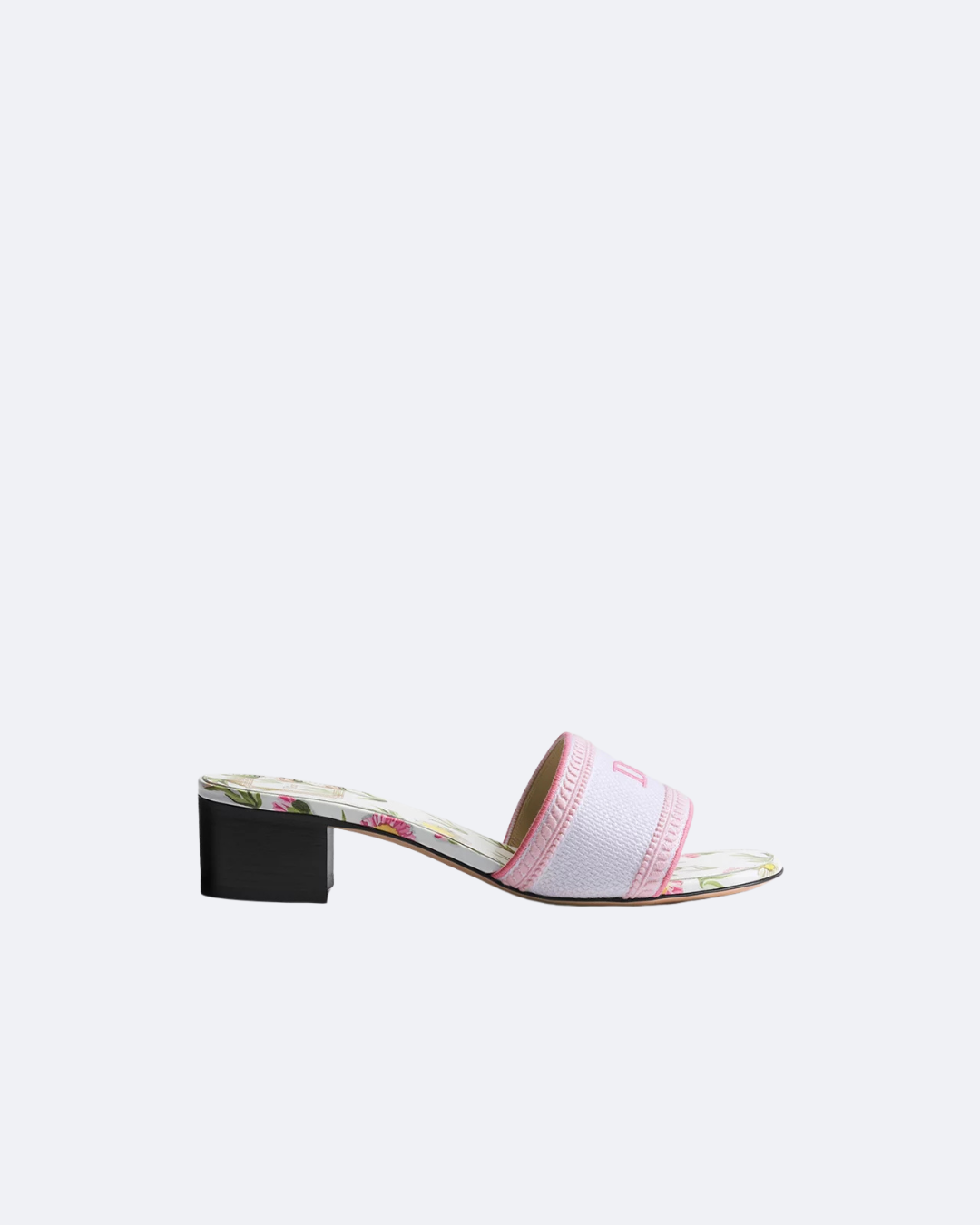 White & Songe Pink Dway Heeled Slide