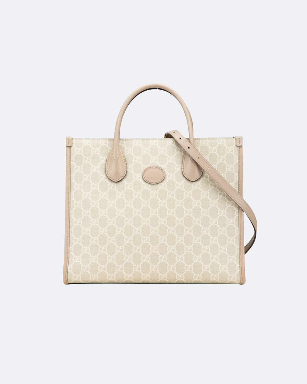 Beige & White small tote bag