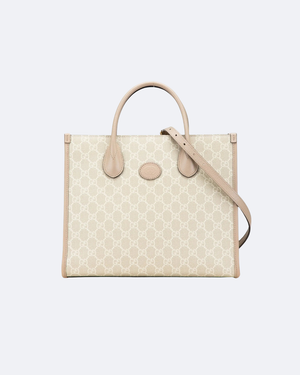 Beige & White small tote bag