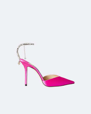 Fuchsia Satin JS Pumps
