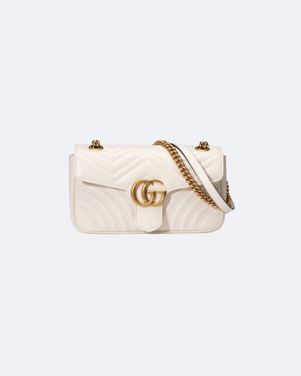 White GM medium shoulder bag