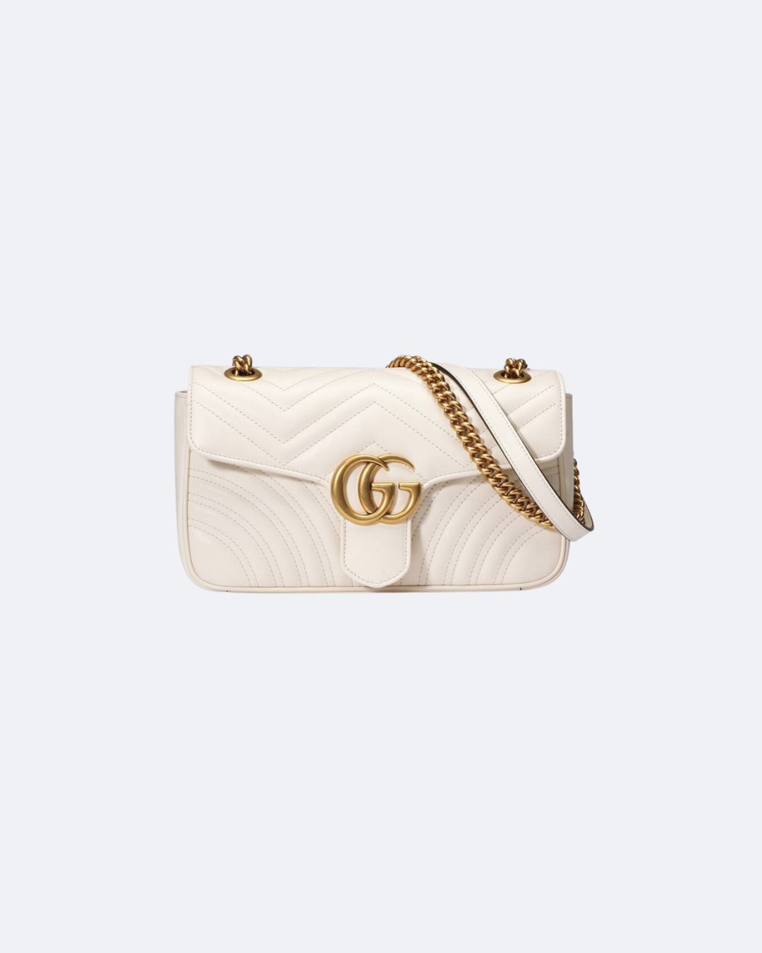 White GM medium shoulder bag