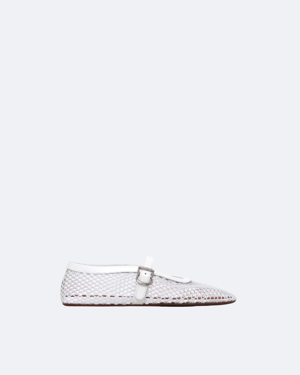 White AF Ballet Flats