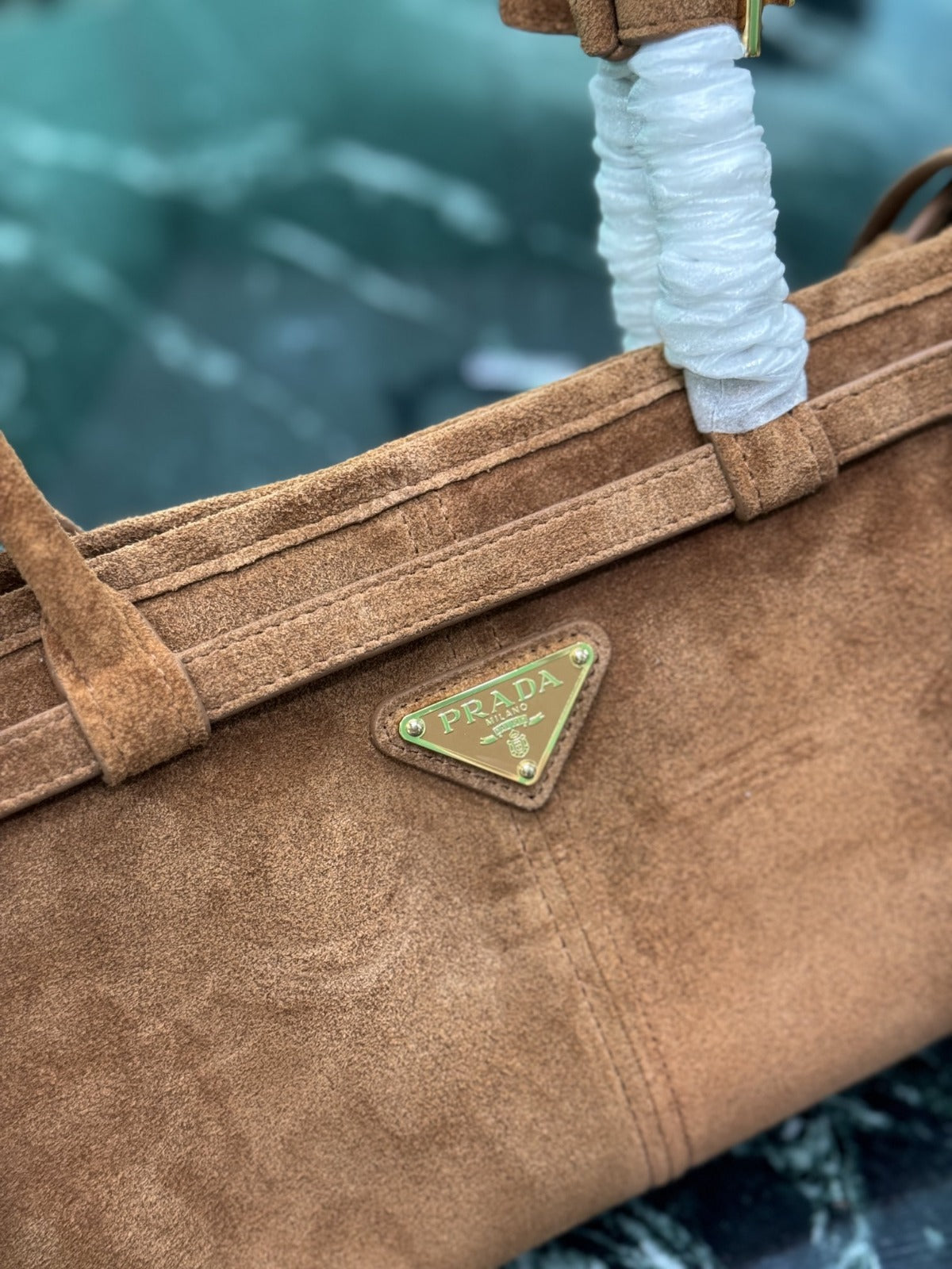 Cinnamon Bonnie Medium Suede Handbag