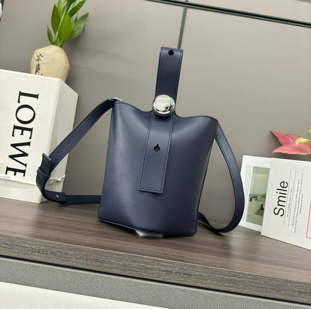 Abyss Blue Mini Pebble Bucket