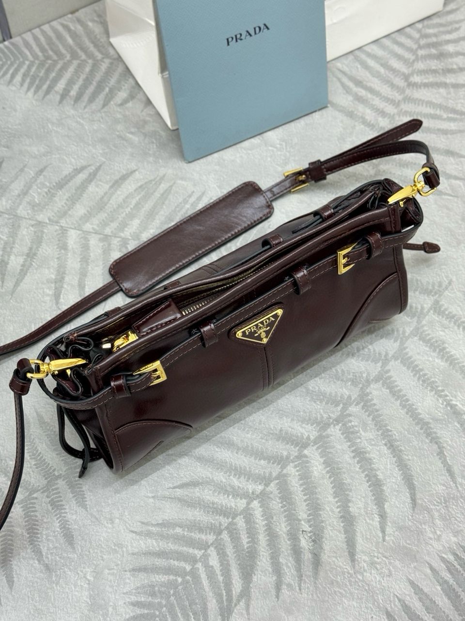 Dark Brown Bonnie Small Leather Shoulder Bag