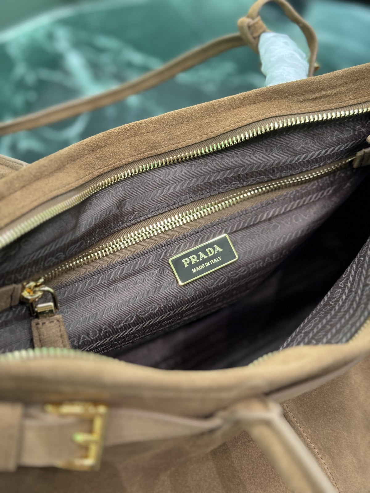 Cinnamon Bonnie Large Suede Handbag