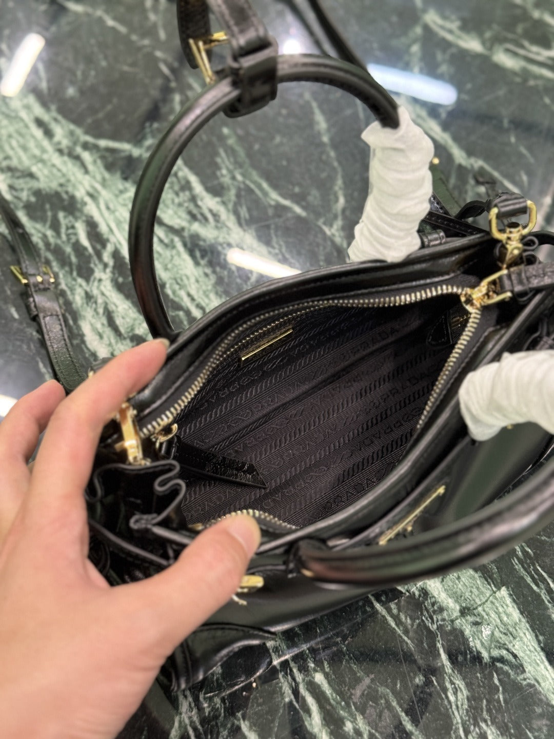 Black Bonnie Mini Leather Shoulder Bag