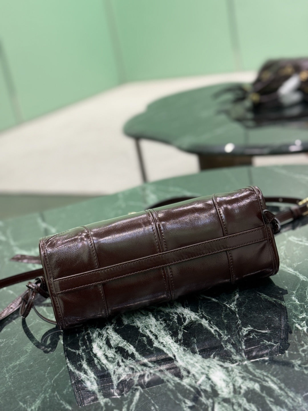 Dark Brown Bonnie Mini Leather Shoulder Bag