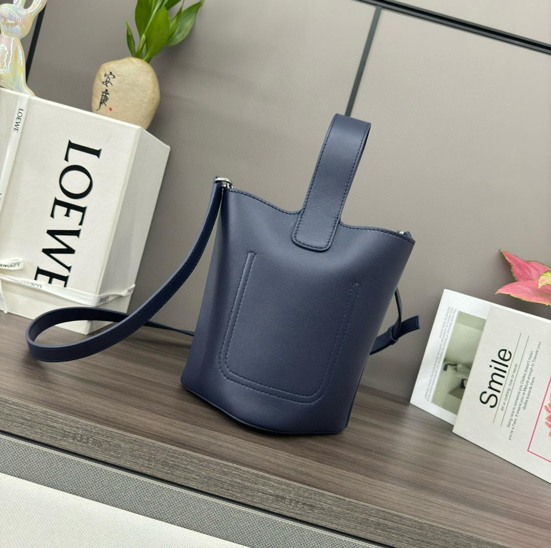 Abyss Blue Mini Pebble Bucket