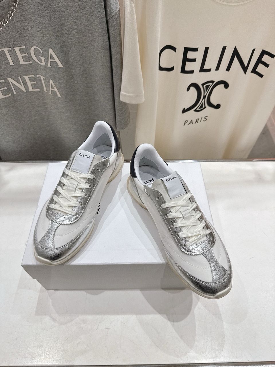 Light Grey/Silver Racer - Low Top Sneaker