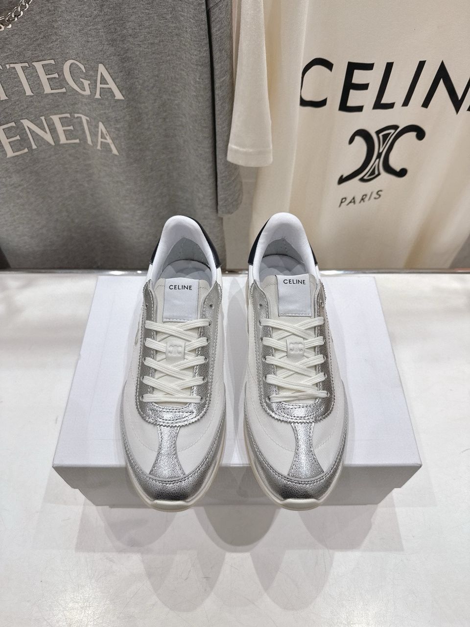 Light Grey/Silver Racer - Low Top Sneaker