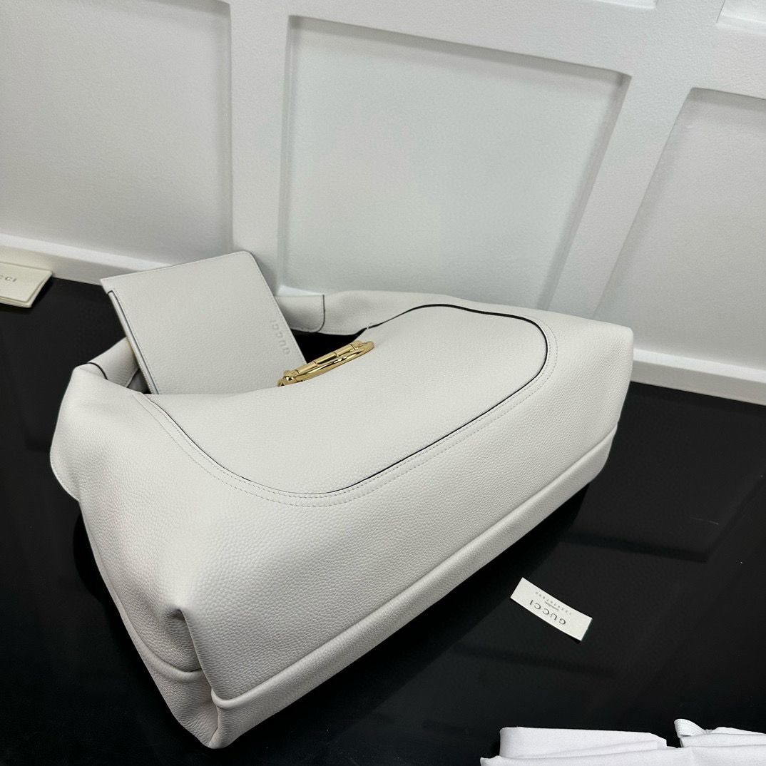 White Softbit Maxi Shoulder Bag