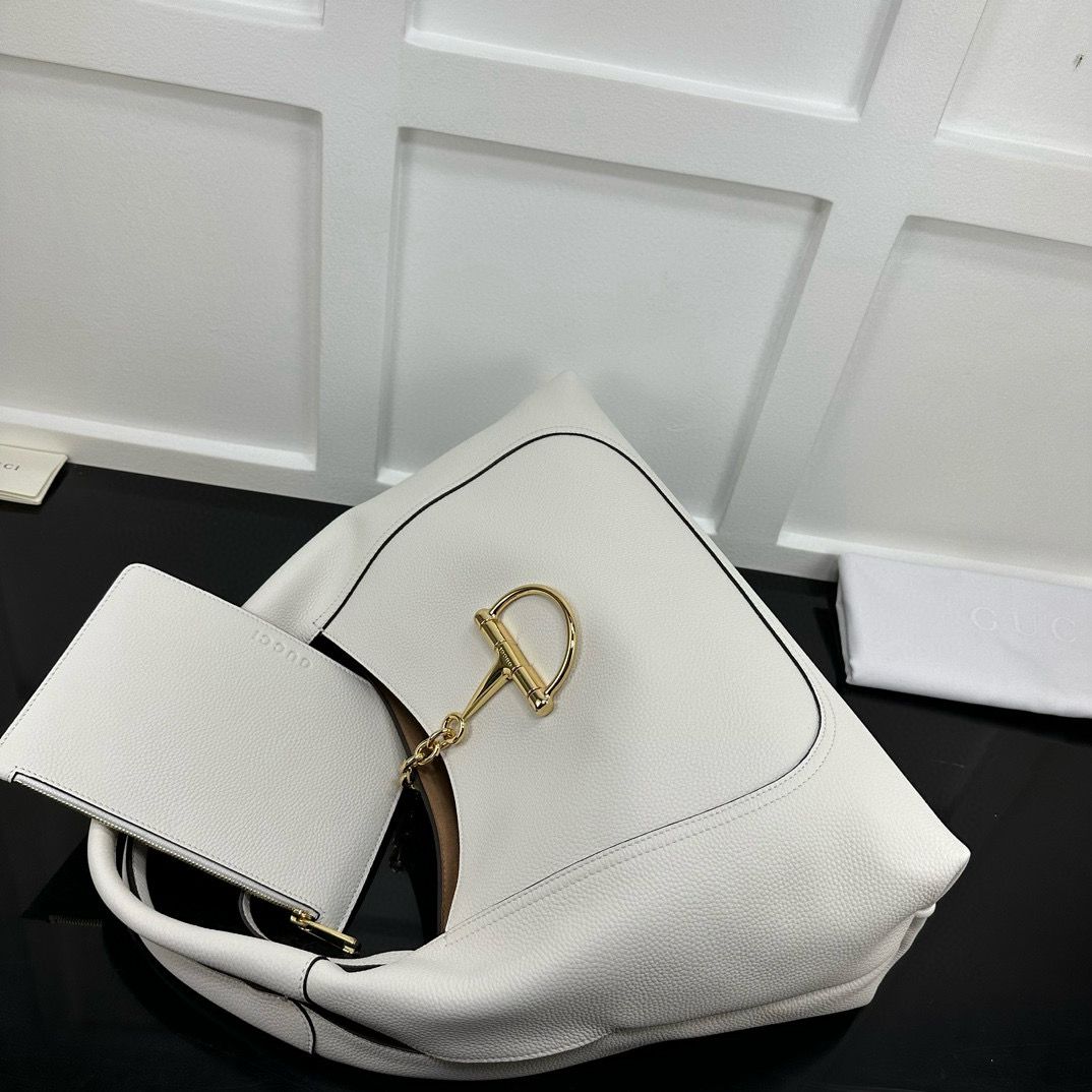 White Softbit Maxi Shoulder Bag