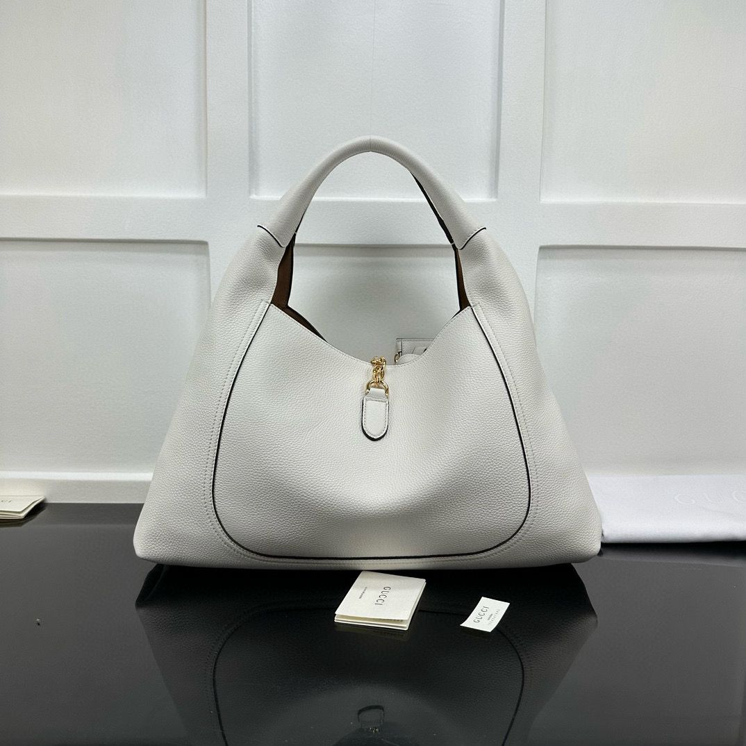 White Softbit Maxi Shoulder Bag