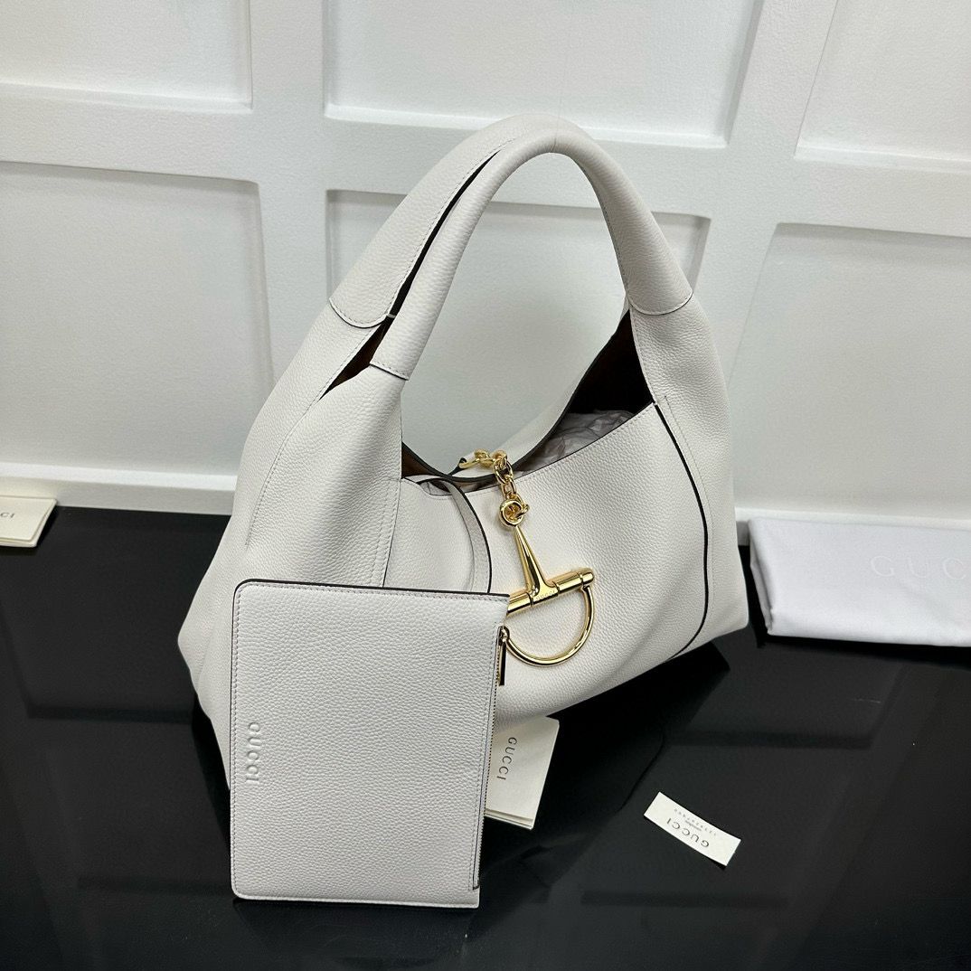 White Softbit Maxi Shoulder Bag