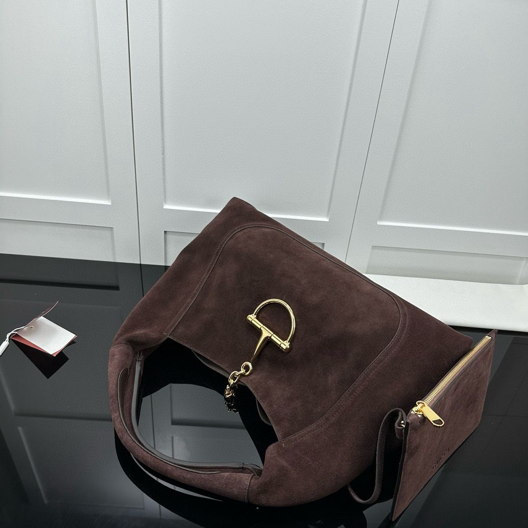 Dark Brown Softbit Maxi Shoulder Bag