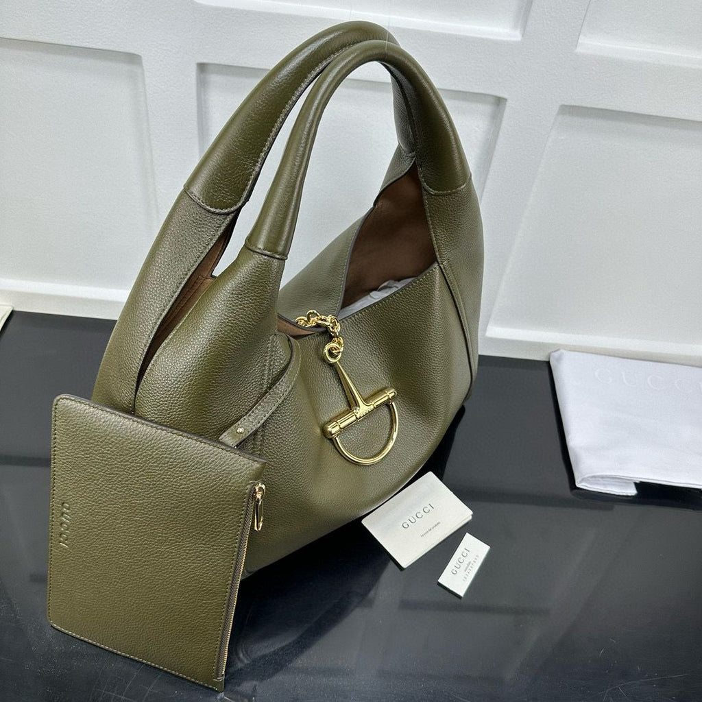 Forest Green Softbit Maxi Shoulder Bag