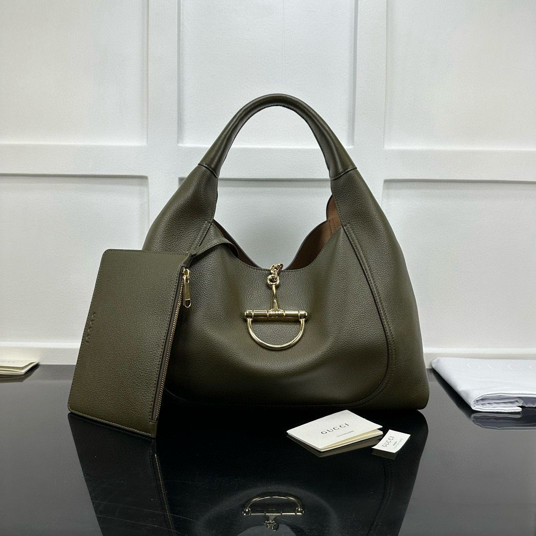 Forest Green Softbit Maxi Shoulder Bag