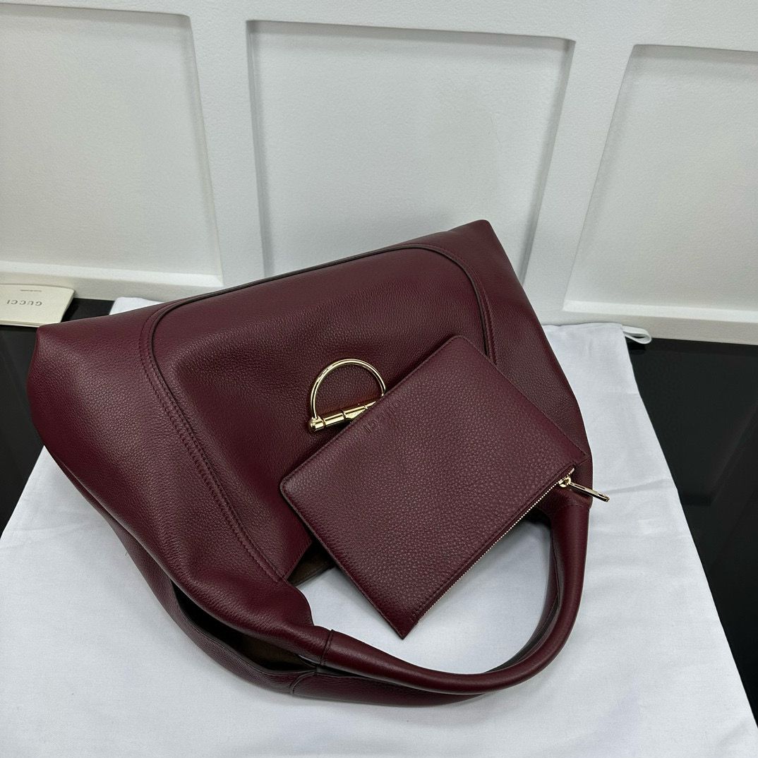 Rosso Ancora Red Softbit Maxi Shoulder Bag