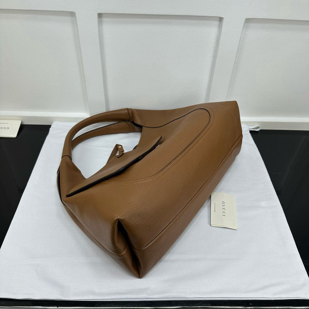 Brown Softbit Maxi Shoulder Bag