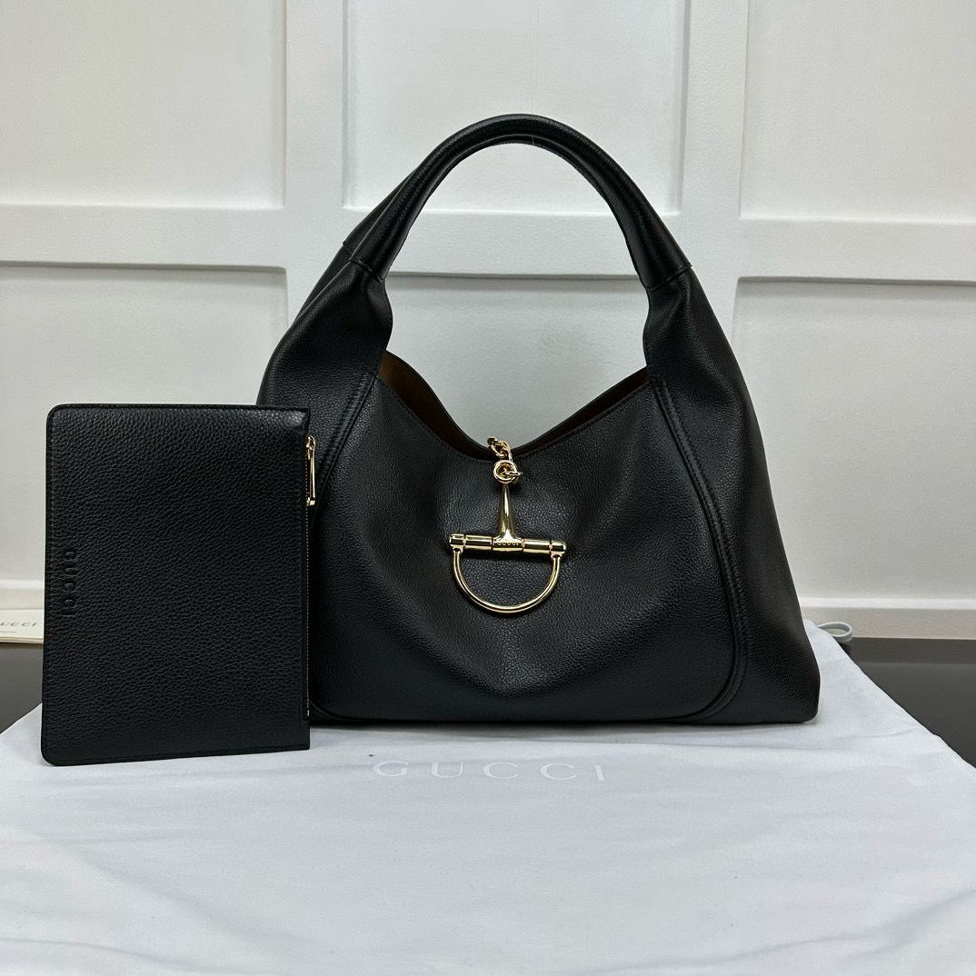 Black Softbit Maxi Shoulder Bag