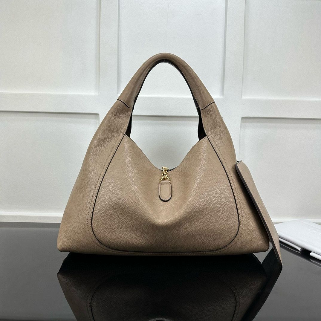 Taupe Softbit Maxi Shoulder Bag