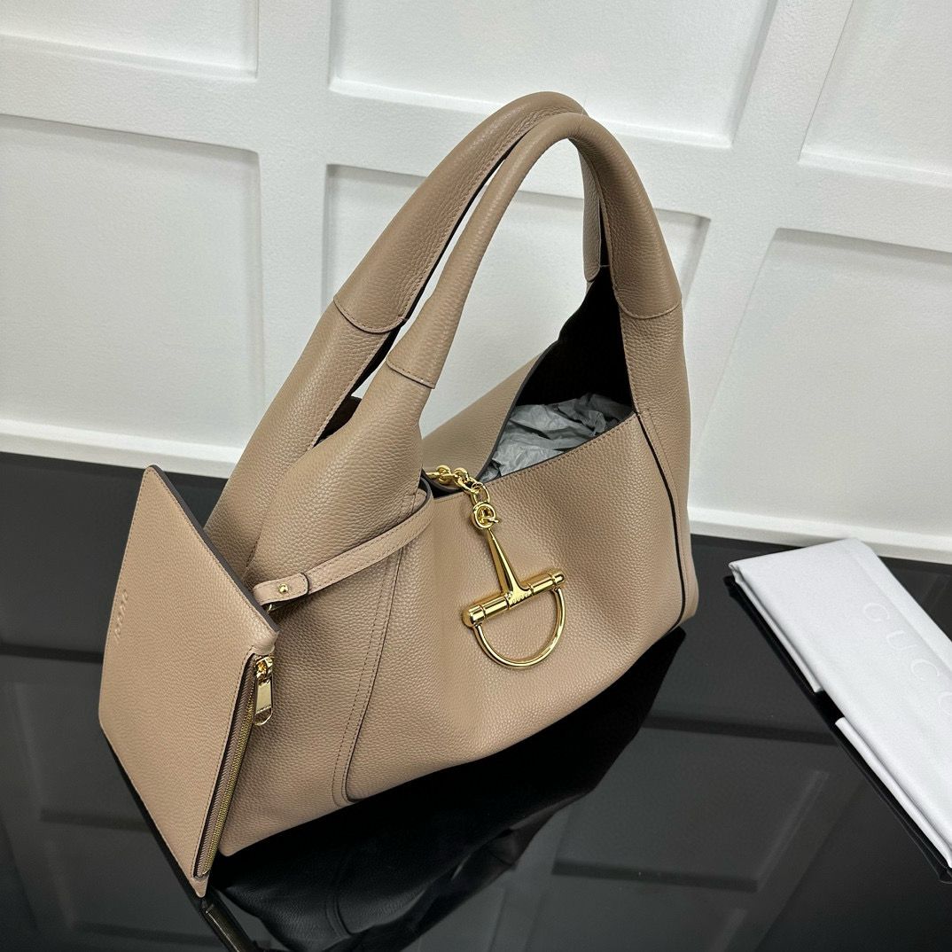 Taupe Softbit Maxi Shoulder Bag