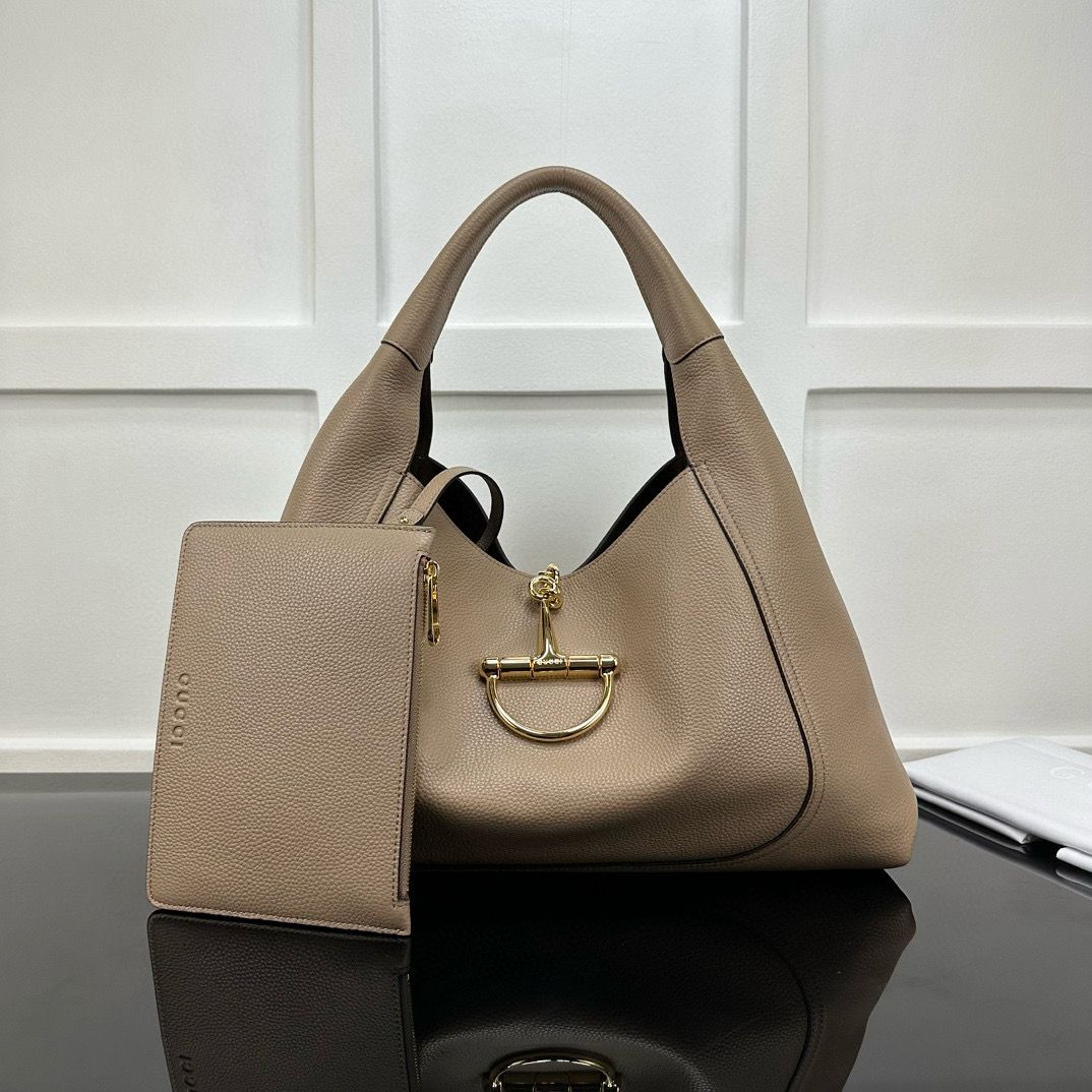 Taupe Softbit Maxi Shoulder Bag