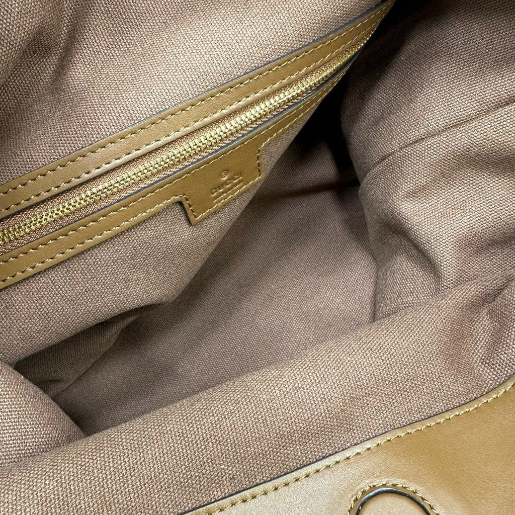 Brown Suede Beatrix Large Tote Bag