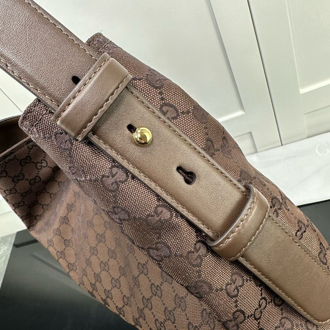 Brown & Dark Brown Canvas Beatrix Large Tote Bag