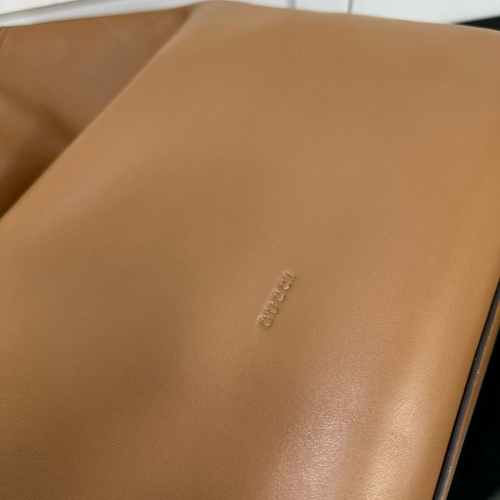 Brown Leather Beatrix Large Tote Bag