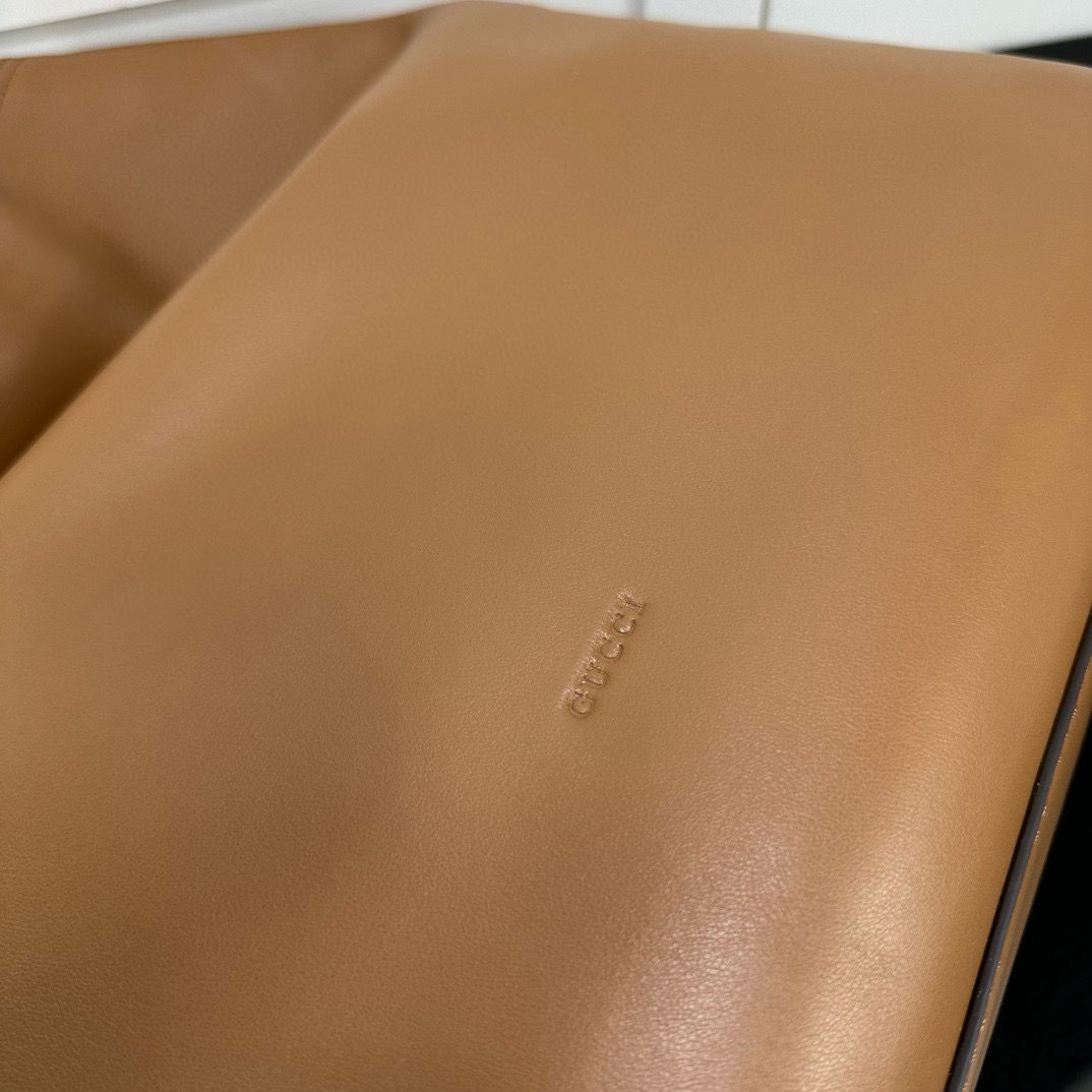 Brown Leather Beatrix Large Tote Bag