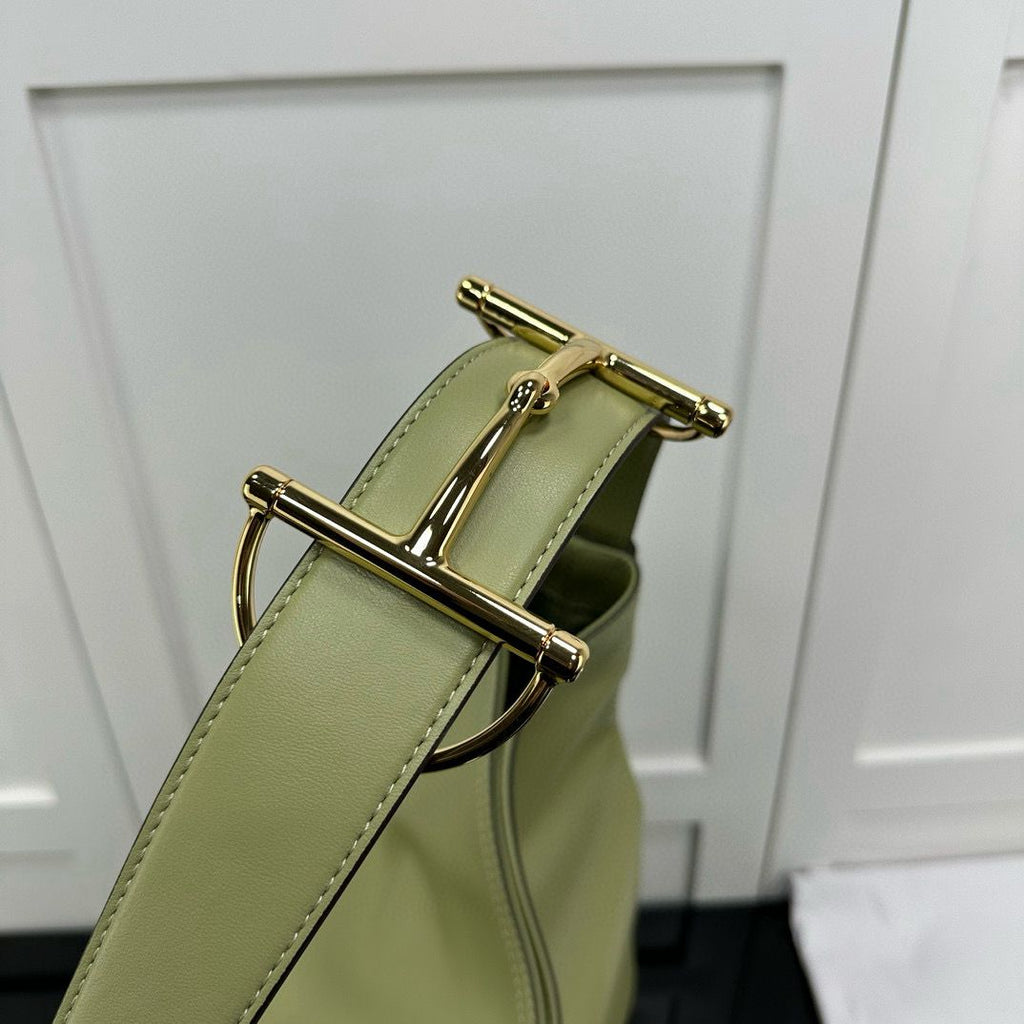 Sage GreenLeather Beatrix Large Tote Bag