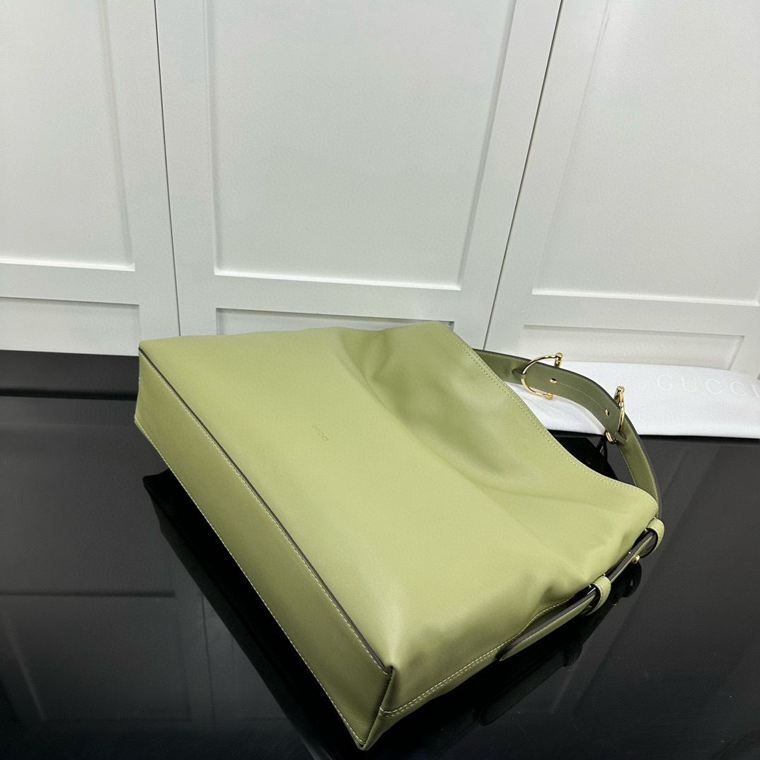 Sage GreenLeather Beatrix Large Tote Bag