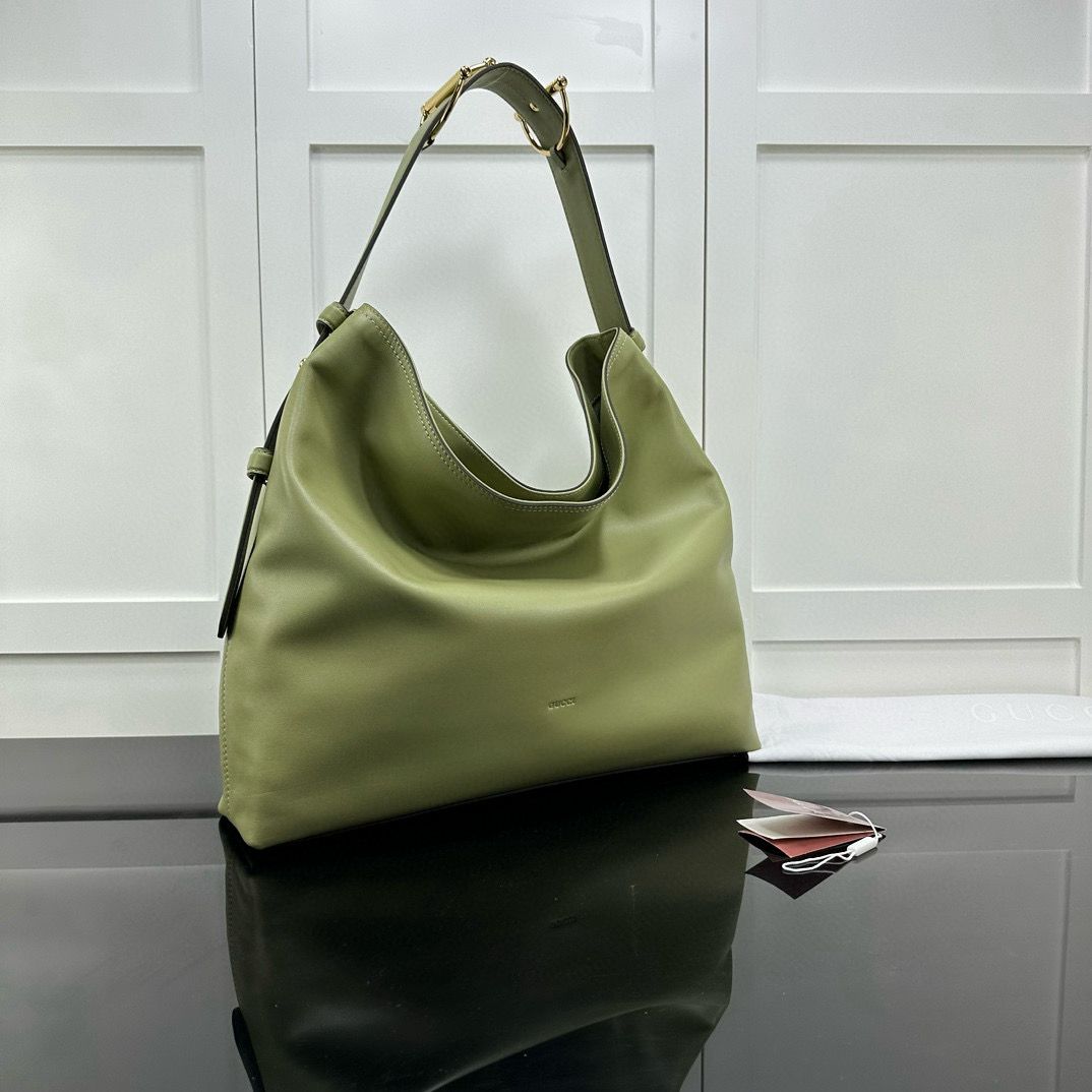 Sage GreenLeather Beatrix Large Tote Bag